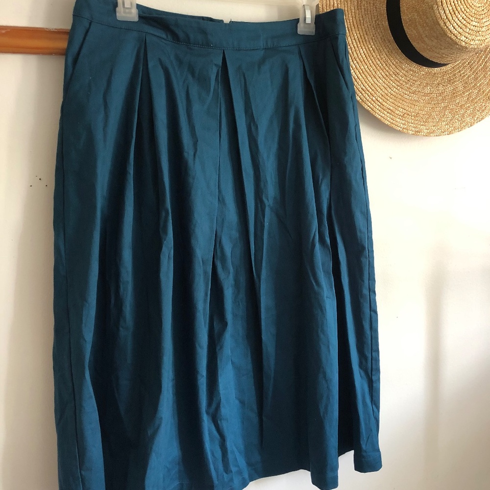 Teal Midi Skirt